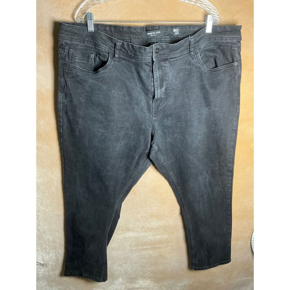 Kenneth Cole Mens Jeans Dark Wash Straight Fit Size 44x30 BCI Cotton